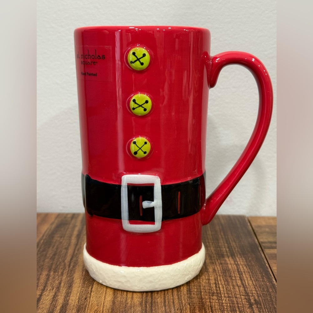 St Nicholas square hand painted Christmas mug
